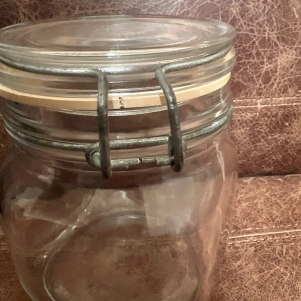 Vintage FIDENZA VITRARIA Per Alimenti Glass Canning Jar Made in‎ Italy Moonshine